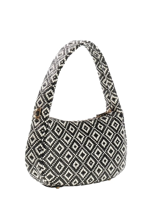 RIANEE Mini sac hobo tissé NOIR - Sacs pour Femme