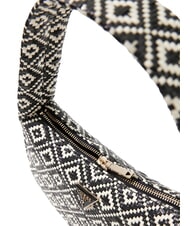 GUESS RIANEE Mini sac hobo tissé NOIR - Sacs pour Femme - 4