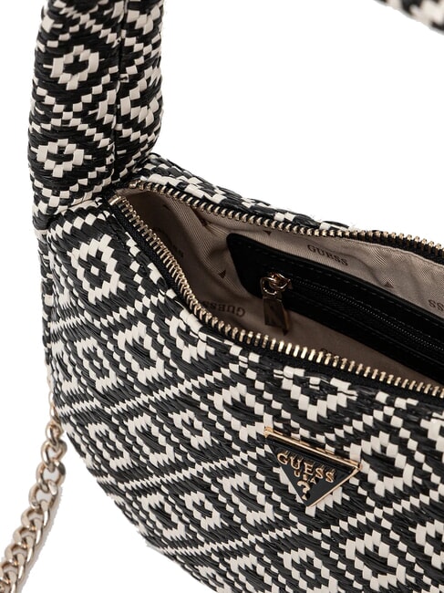 RIANEE Mini sac hobo tissé NOIR - Sacs pour Femme