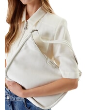 GUESS EVA Sac à bandoulière en cuir blanc optique - Sacs pour Femme - 5