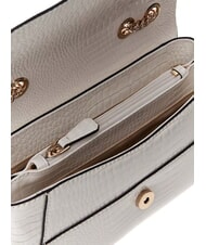 GUESS SILVYE Sac convertible à imprimé crocodile blanc - Sacs pour Femme - 5