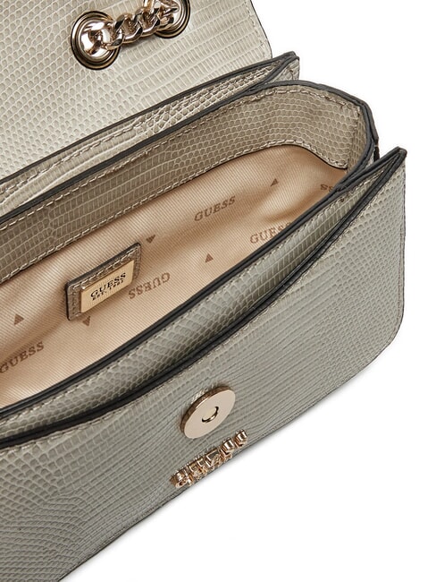 ORLINA Sac convertible &agrave; imprim&eacute; l&eacute;zard taupe - Sacs pour Femme