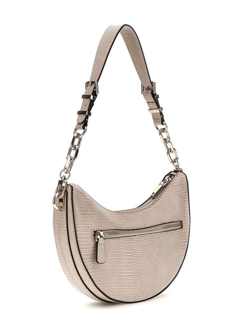 ORLINA Sac bandoulière imprimé lézard taupe - Sacs pour Femme