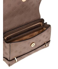 GUESS ZARELA Sac à main cartable logo taupe foncé - Sacs pour Femme - 4