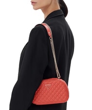 GUESS ECO RIANEE Sac matelassé convertible corail rouge - Sacs pour Femme - 5