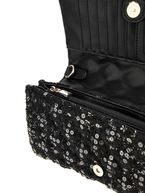 GIULLY Pochette à paillettes or noir - Sacs pour Femme