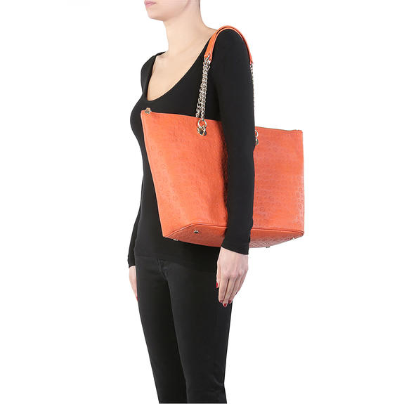 Embossed Heritage Sac cabas port&eacute; &eacute;paule ORANGE - Sacs pour Femme