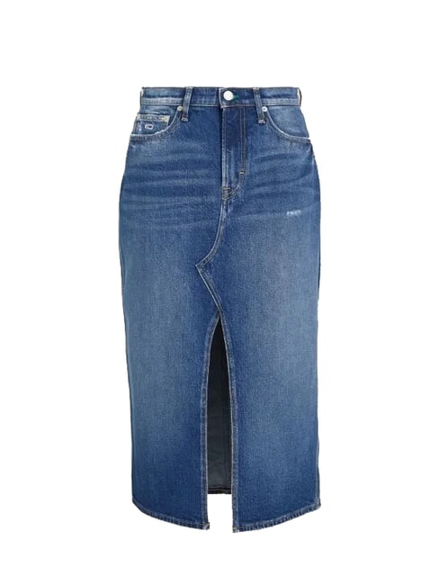 TH JEANS Jupe longue en jean denim moyen - Jupes pour femmes