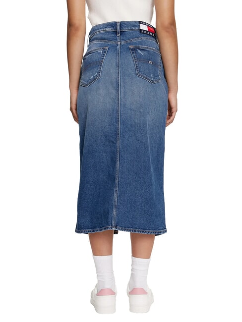 TH JEANS Jupe longue en jean denim moyen - Jupes pour femmes