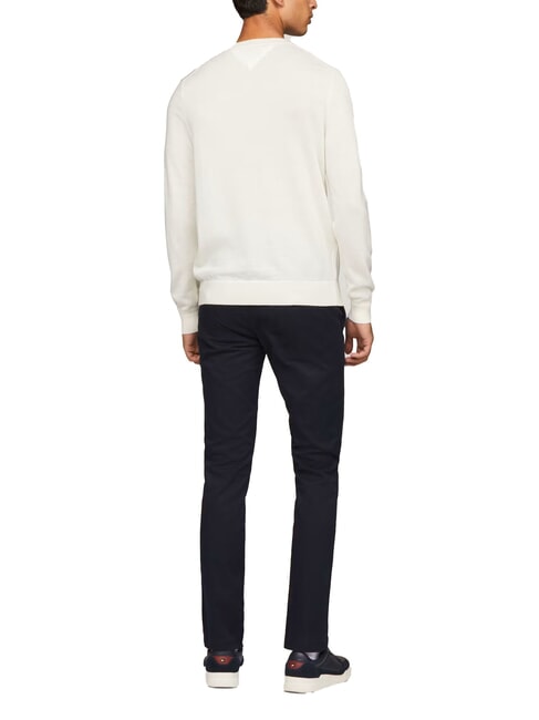 TH  Pull en laine à col rond ivoire - Pulls pour hommes