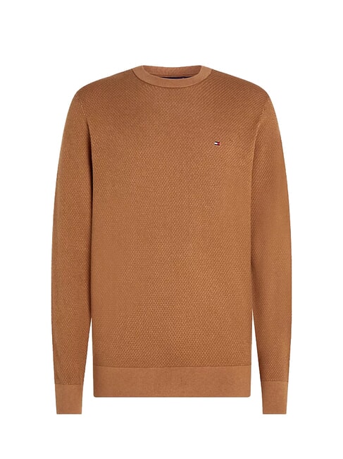 TH  Pull col rond kaki des hautes terres/multicolore - Pulls pour hommes