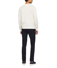TOMMY HILFIGER TH  Pull en laine à col rond ivoire - Pulls pour hommes - 2