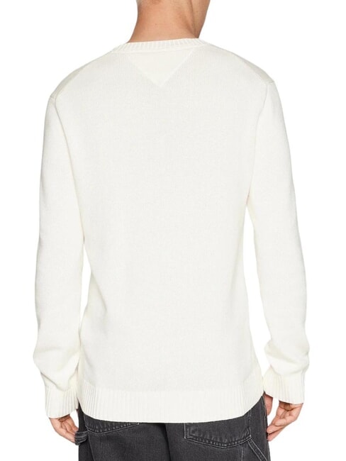 TH JEANS  Col rond en coton blanc ancien - Pulls pour hommes