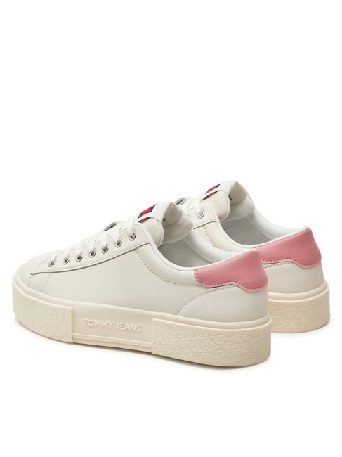 TOMMY JEANS Foxing Flatform Baskets ivoire - Chaussures Femme
