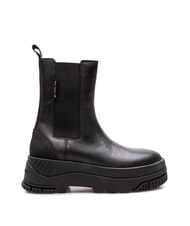 TOMMY HILFIGER TH JEANS  Bottines hautes en cuir noir - Chaussures Femme - 2