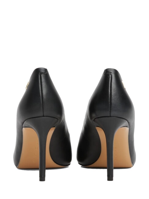 TH  Escarpins en cuir &agrave; talons hauts de 9 cm noir - Chaussures Femme