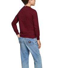 TOMMY HILFIGER TH KIDS T-shirt en coton à manches longues rouge foncé - Tee-shirt enfant - 2