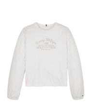 TOMMY HILFIGER TH KIDS Sleeve T-shirt à manches longues blanc - Tee-shirt enfant - 3