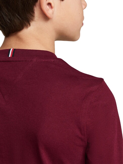 TH KIDS T-shirt &agrave; manches longues rouge fonc&eacute; - Tee-shirt enfant