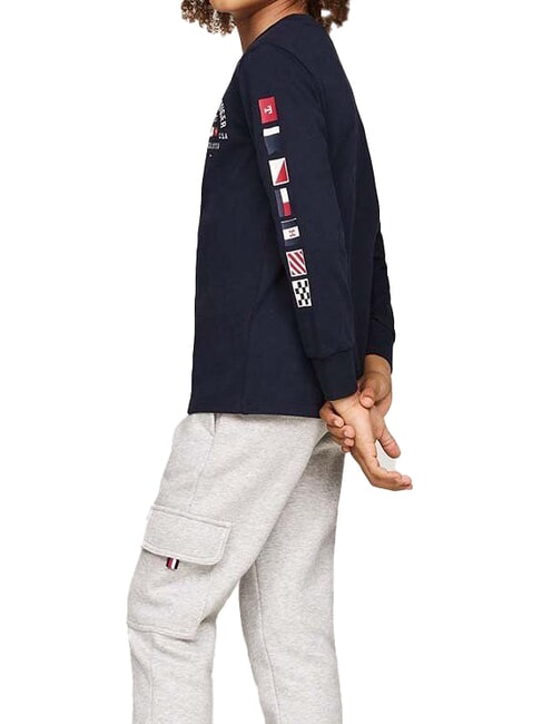 TH KIDS T-shirt en coton &agrave; manches longues ciel du d&eacute;sert - Tee-shirt enfant