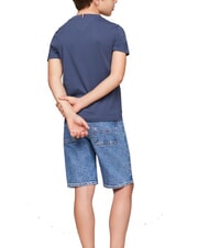 TOMMY HILFIGER TH KIDS T-shirt en coton à manches courtes - Tee-shirt enfant