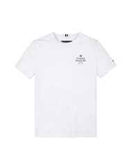 TOMMY HILFIGER TH KIDS T-shirt en coton à manches courtes blanc - Tee-shirt enfant - 3