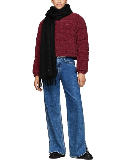 TH JEANS &Eacute;charpe &agrave; franges noir - &Eacute;charpes