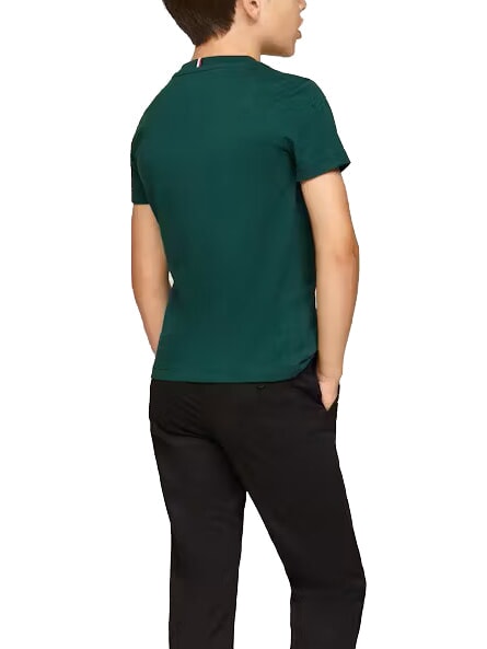 TH KIDS T-shirt en coton à manches courtes vert ornemental - Tee-shirt enfant