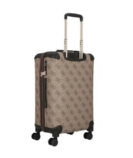 GUESS BERTA 22 Valise à roulettes extensible logo latte / marron - Valises cabine - 3