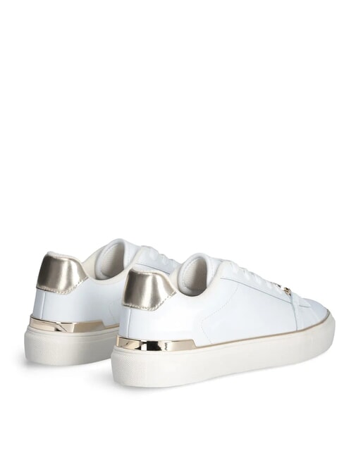 KIKI 01 Baskets en cuir blanc / or clair - Chaussures Femme