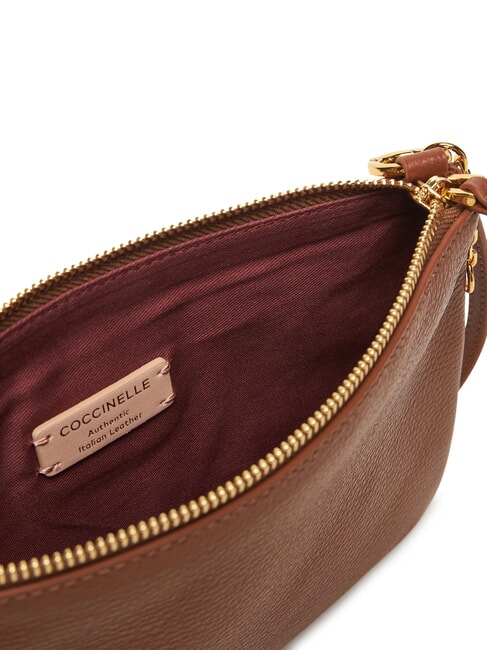 YVONNE Sac à bandoulière en cuir Cognac - Sacs pour Femme