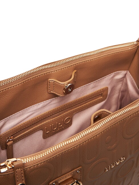 MANHATTAN Sac cartable moyen avec logo suède - Sacs pour Femme