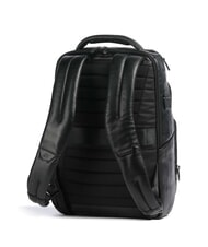 PIQUADRO W136 Sac à dos pour ordinateur portable 14 pouces, en cuir Noir - Sacs à dos pour ordinateur portable - 2