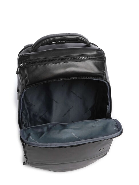 W136 Sac à dos pour ordinateur portable 14 pouces, en cuir Noir - Sacs à dos pour ordinateur portable