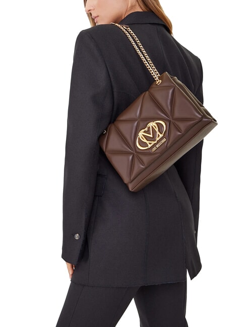 EMBOSSED Sac &agrave; bandouli&egrave;re / sac &agrave; bandouli&egrave;re chocolat - Sacs pour Femme