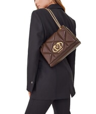 LOVE MOSCHINO EMBOSSED Sac &agrave; bandouli&egrave;re / sac &agrave; bandouli&egrave;re chocolat - Sacs pour Femme - 5