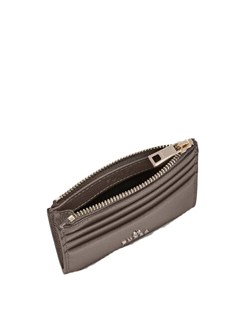 CAMELIA Porte-cartes / porte-monnaie en cuir gris urbain - Portefeuilles Femme