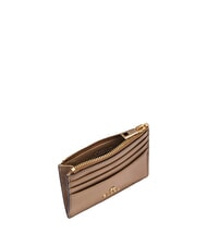 FURLA CAMELIA Porte-cartes / porte-monnaie en cuir grège - Portefeuilles Femme - 3
