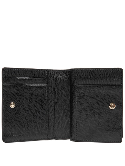 CAMELIA Portefeuille compact en cuir Noir - Portefeuilles Femme