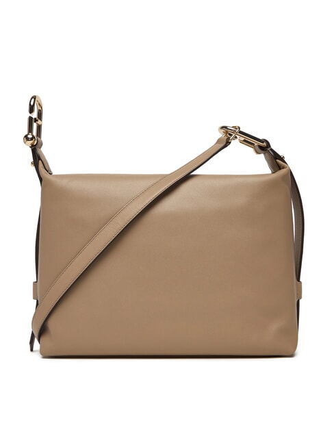 TONIE Sac à bandoulière en cuir grège - Sacs pour Femme