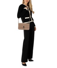 FURLA IRIDE  Sac à bandoulière en cuir grège - Sacs pour Femme - 4