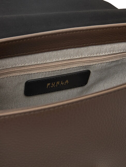 LOTUS Sac en cuir avec bandoulière logotée tons acajou/acajou - Sacs pour Femme