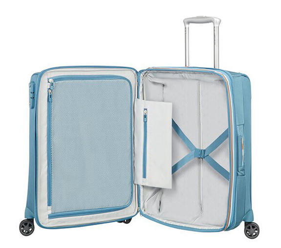 Valise DUOSPHERE, valise cabine, spinner, extensible bleu niagara - Valises cabine