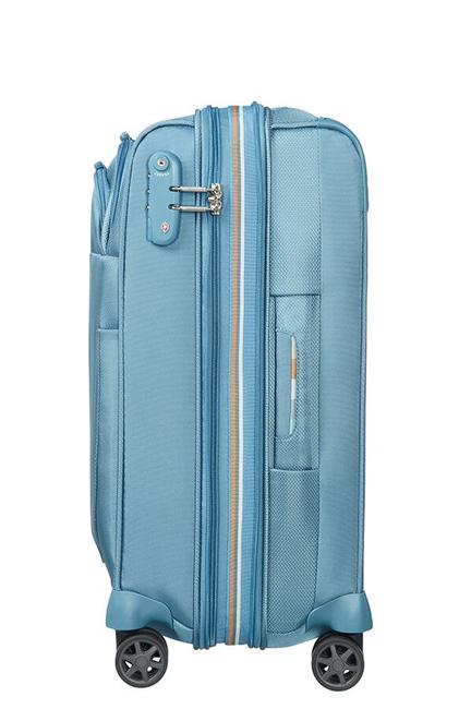 Valise DUOSPHERE, valise cabine, spinner, extensible bleu niagara - Valises cabine