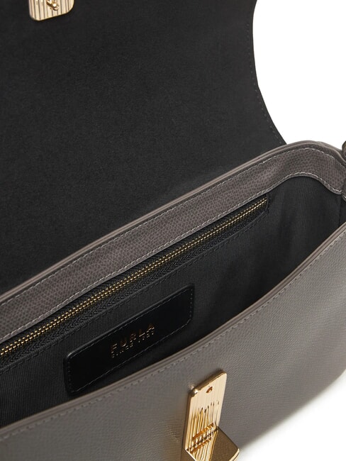 IRIDE  Sac à bandoulière en cuir gris urbain - Sacs pour Femme