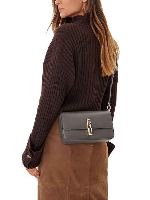 IRIDE  Sac à bandoulière en cuir gris urbain - Sacs pour Femme