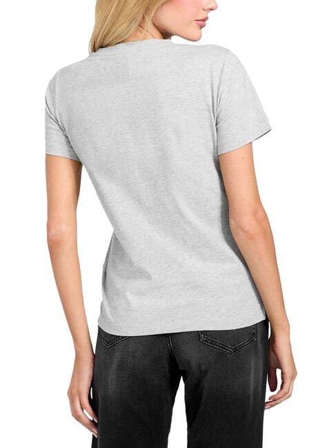 SS CN KRYSTAL TRIANGLE T-shirt à manches courtes avec clous et strass gris chiné clair m - T-shirt