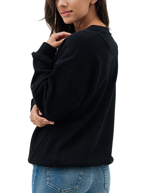 TRIANGLE GLITTER  Sweat-shirt en coton jetbla - Sweat-shirts pour femmes