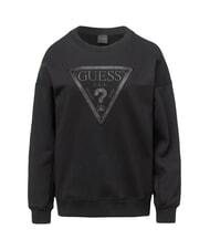 GUESS TRIANGLE GLITTER  Sweat-shirt en coton jetbla - Sweat-shirts pour femmes - 3