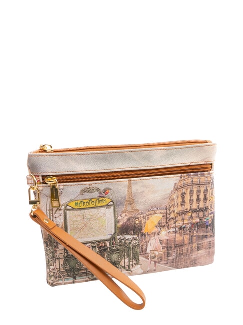 YESBAG Pochette moyenne avec revers Métro parisien - Sacs pour Femme